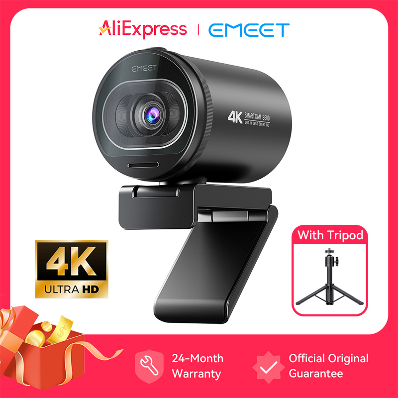 4K Microscope Camera Sony Sensor - 4K 웹캠 EMEET S600 SmartCam 삼각대